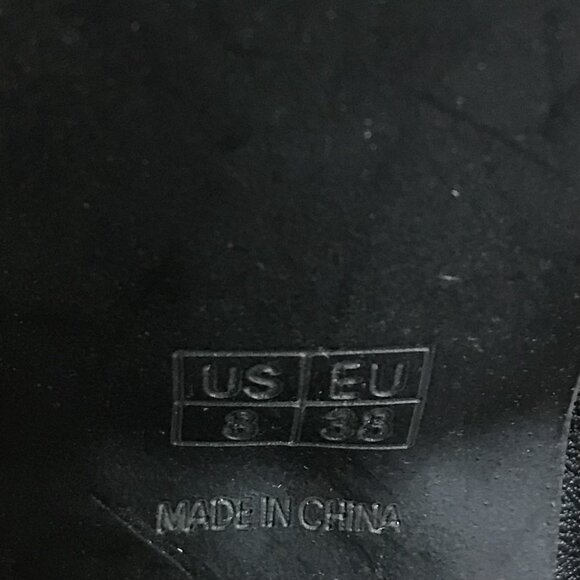 Platform Lug Boots Chunky Block High Heel Ankle Lace Up Boots Size 8 - Picture 7 of 7